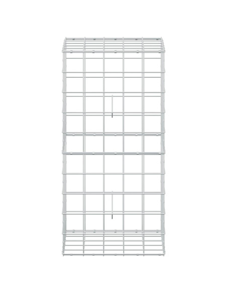 Gabione con Filo da 3,5 mm e Rete da 10x10 cm 50x50x100 cm