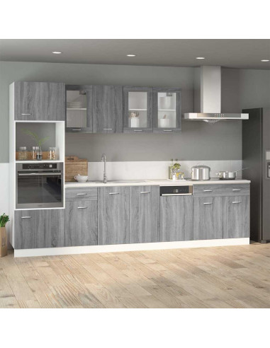Mobile con Cassetto “Lyon” Grigio Sonoma 40x46x81,5