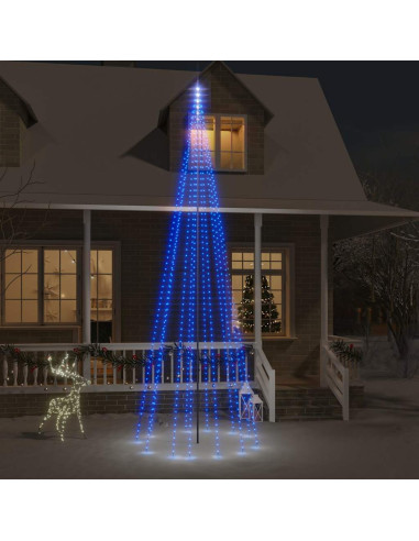 Albero di Natale Pennone Blu 732 LED 500 cm
