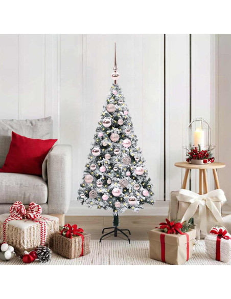 Albero di Natale artificiale con 150 LED Bianco 120 cm
