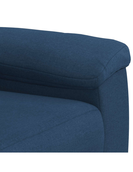 Set di divani 2 pcs Blu Tessuto