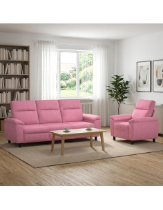 Set di divani 2 pcs Rosa Tessuto