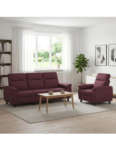Set di divani 2 pcs Viola Tessuto