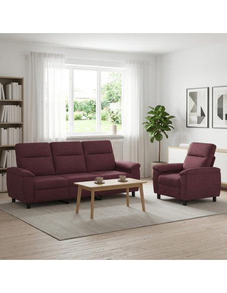Set di divani 2 pcs Viola Tessuto