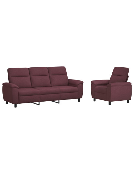 Set di divani 2 pcs Viola Tessuto