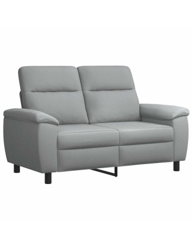 Set di divani 3 pcs Grigio Chiaro Tessuto