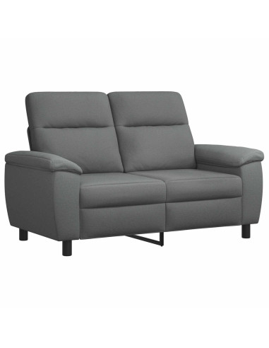 Set di divani 3 pcs Grigio Scuro Tessuto