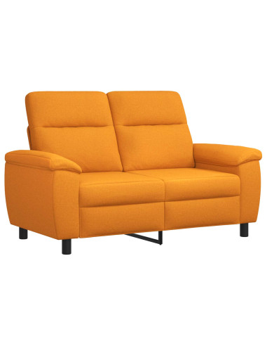 Set di divani 3 pcs Giallo Scuro Tessuto