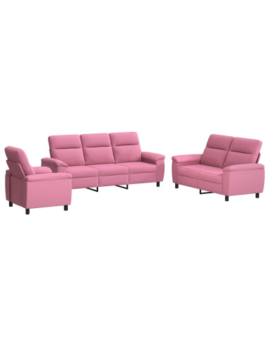 Set di divani 3 pcs Rosa Tessuto