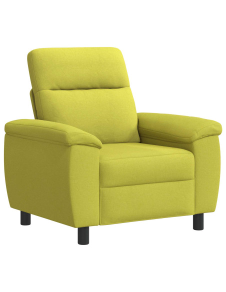 Set di divani 3 pcs Verde chiaro Tessuto