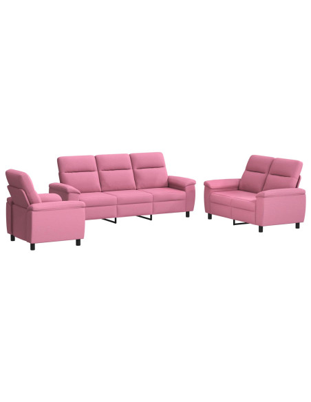 Set di divani 3 pcs Rosa Tessuto