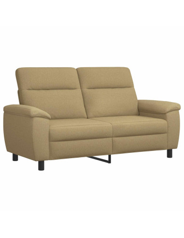 Set di divani 3 pcs Marrone Chiaro Tessuto