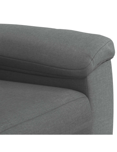 Set di divani 2 pcs Grigio Scuro Tessuto