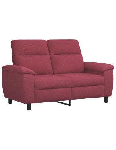 Set di divani 2 pcs Rosso Vino Tessuto