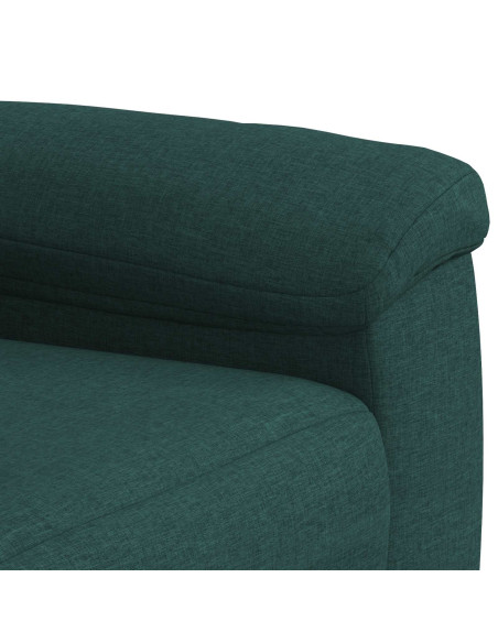 Set di divani 2 pcs Verde Scuro Tessuto