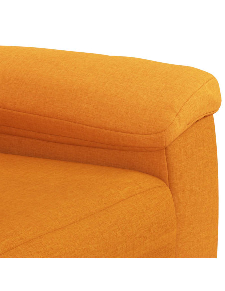 Set di divani 2 pcs Giallo Scuro Tessuto