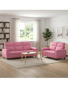 Set di divani 2 pcs Rosa Tessuto
