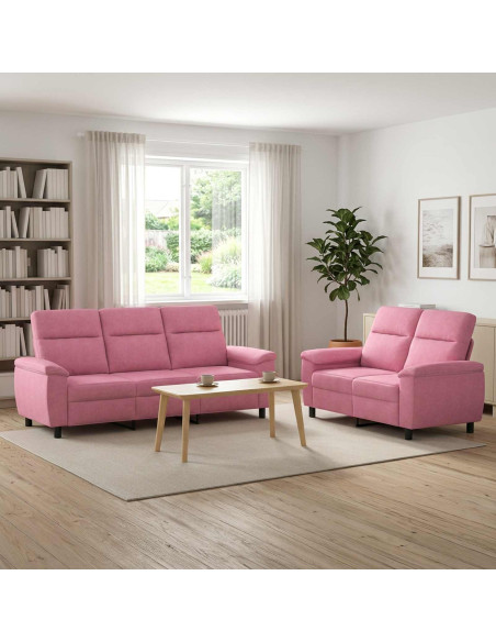 Set di divani 2 pcs Rosa Tessuto