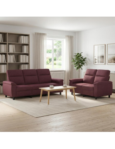 Set di divani 2 pcs Viola Tessuto
