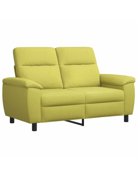 Set di divani 2 pcs Verde chiaro Tessuto