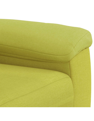 Set di divani 2 pcs Verde chiaro Tessuto