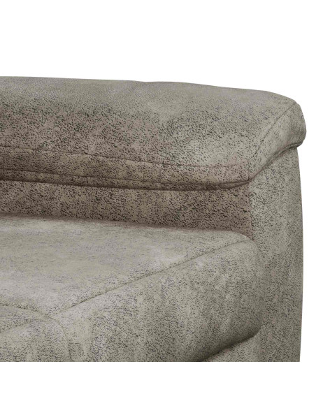 Set di divani 2 pcs Grigio Chiaro Pelle Scamosciata Sintetica