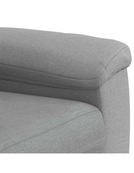 Set di divani 2 pcs Grigio Chiaro Tessuto