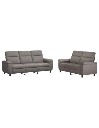 Set di divani 2 pcs Tortora Tessuto