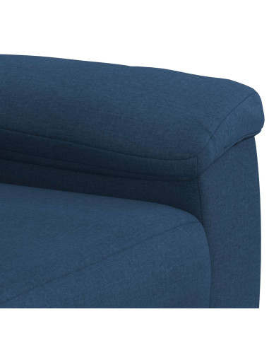 Set di divani 2 pcs Blu Tessuto