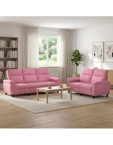 Set di divani 2 pcs Rosa Tessuto