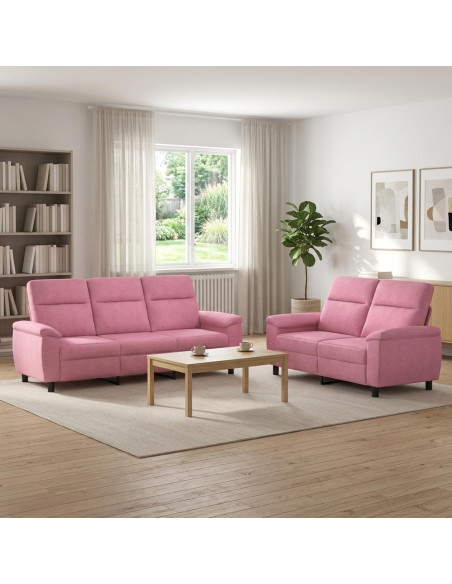 Set di divani 2 pcs Rosa Tessuto
