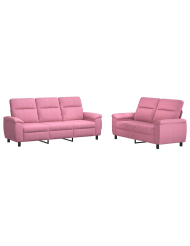 Set di divani 2 pcs Rosa Tessuto