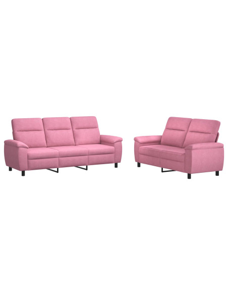 Set di divani 2 pcs Rosa Tessuto