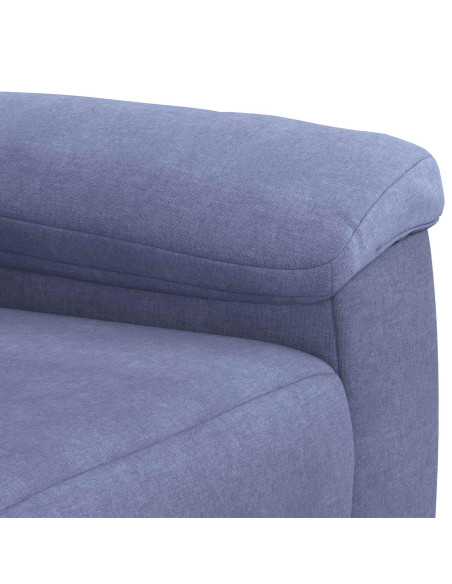 Set di divani 2 pcs Blu jeans Tessuto