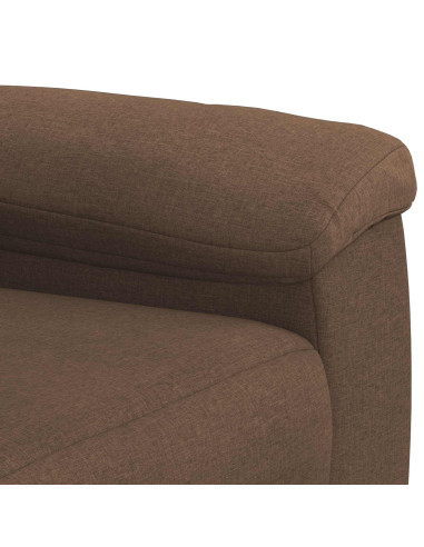 Set di divani 2 pcs Marrone Tessuto