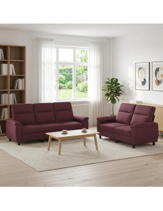 Set di divani 2 pcs Viola Tessuto