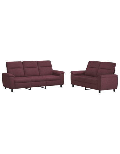 Set di divani 2 pcs Viola Tessuto