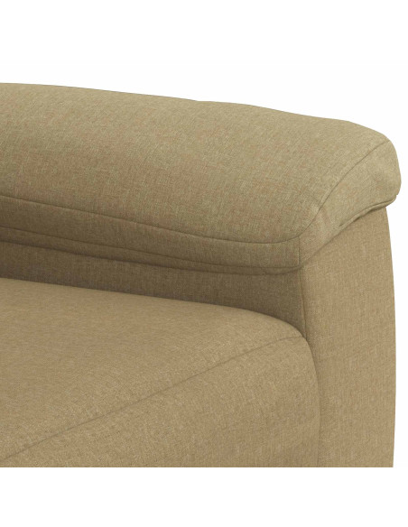 Set di divani 2 pcs Marrone Chiaro Tessuto
