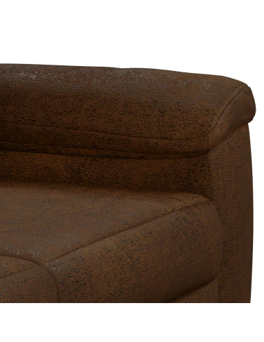 Set di divani 2 pcs Marrone Pelle Scamosciata Sintetica