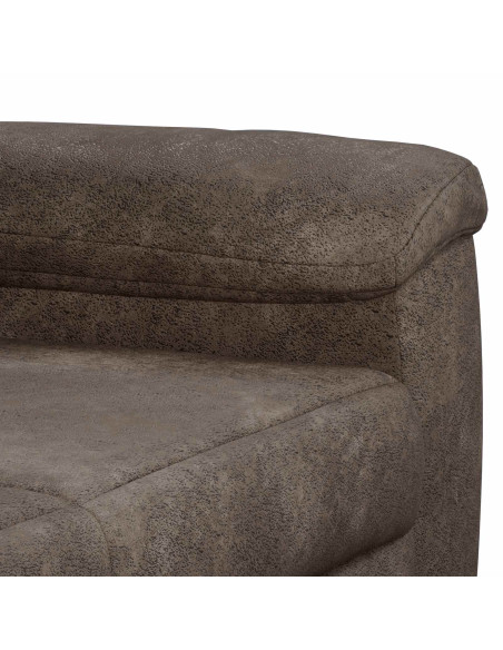 Set di divani 2 pcs Grigio Scuro Pelle Scamosciata Sintetica
