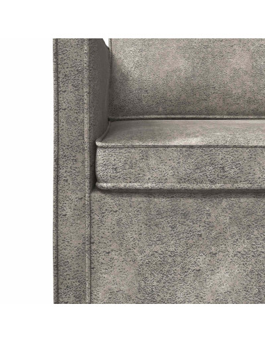 Set di divani 2 pcs Grigio Chiaro Tessuto scamosciato sintetico