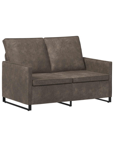 Set di divani 2 pcs Grigio Scuro Tessuto scamosciato sintetico