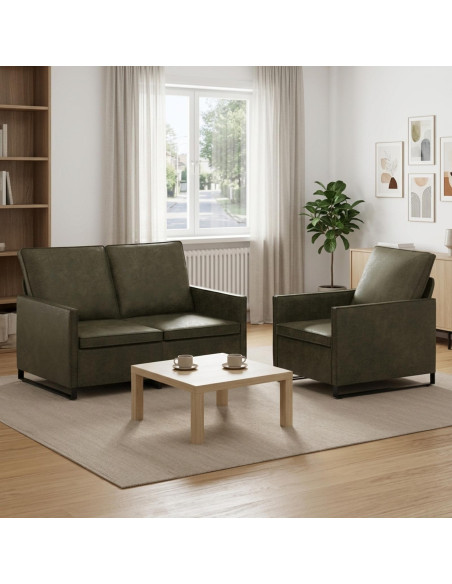 Set di divani 2 pcs Verde militare