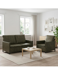 Set di divani 2 pcs Verde militare