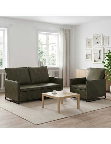 Set di divani 2 pcs Verde militare