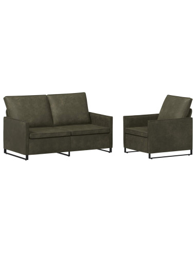 Set di divani 2 pcs Verde militare