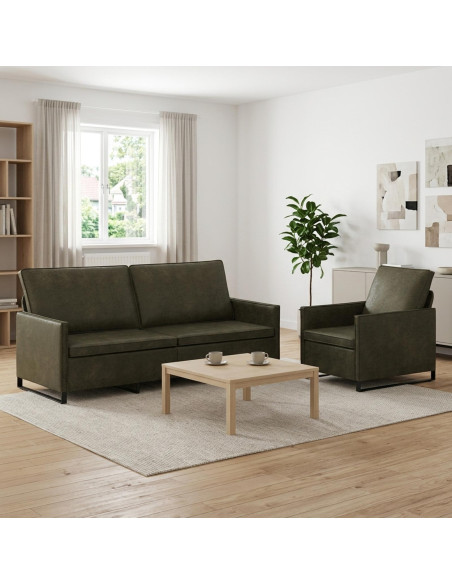 Set di divani 2 pcs Verde militare
