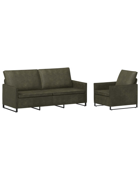 Set di divani 2 pcs Verde militare