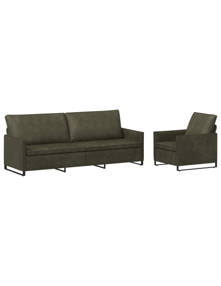 Set di divani 2 pcs Verde militare