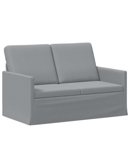 Set di divani 2 pcs Grigio Chiaro Tessuto